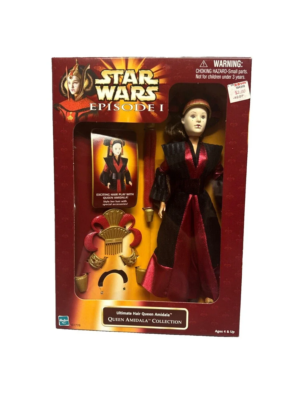 Hasbro Star Wars Episode I Ultimate Hair Queen Amidala - Queen Amidala...